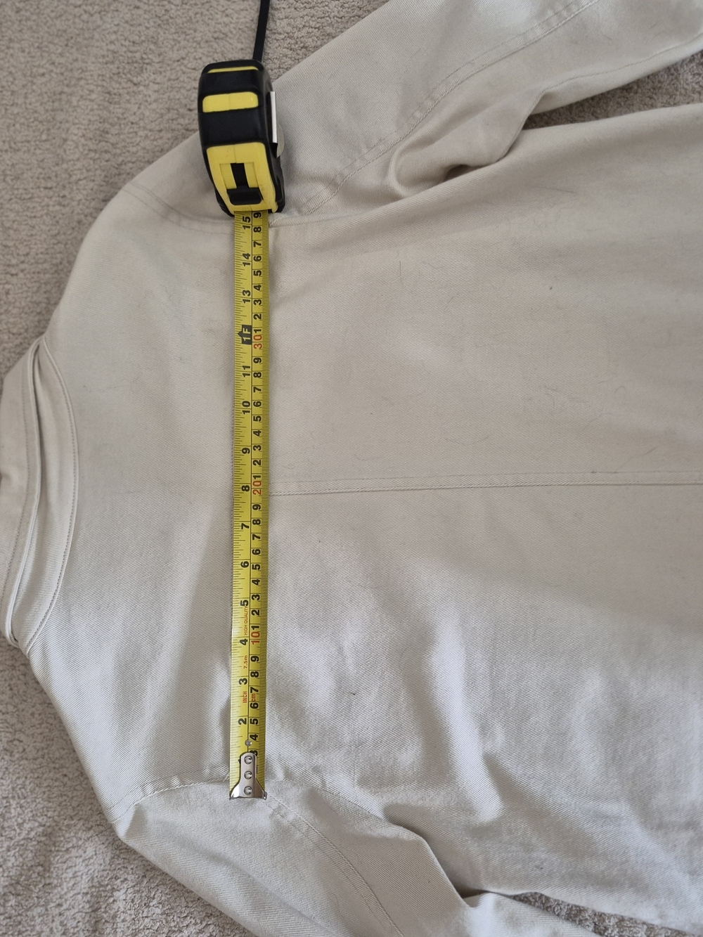 Northern Reflections Cream Button-Front Jean Jacket - Picture 8 of 10